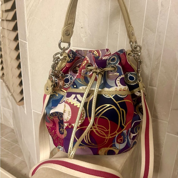 Coach Vintage Poppy Graffiti Shoulder Bag - Picture 4 of 12